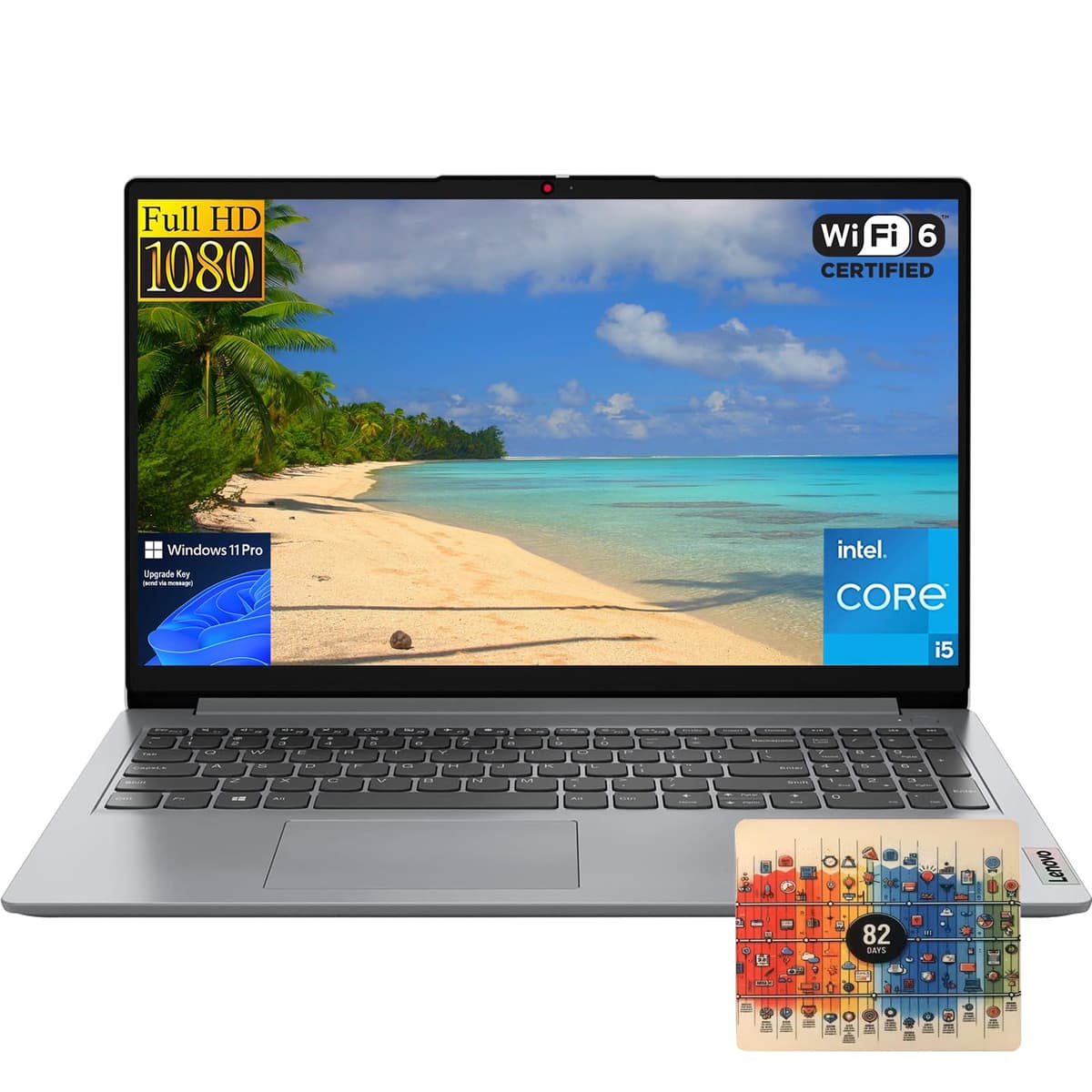 Lenovo IdeaPad portátil, pantalla FHD de 15.6", Intel 12.ª generación Core i5-1235U, 16 GB RAM, 512 GB SSD PCIe 4.0, webcam, Wi-Fi 6, Bluetooth, Windows 11 IdeaPad 1i