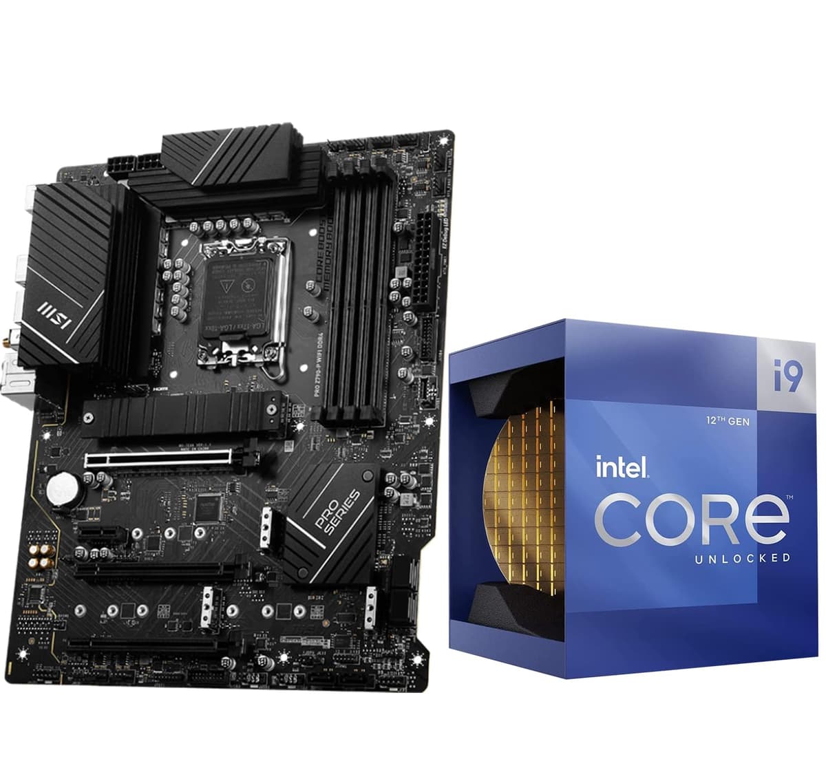 Procesador de escritorio INLAND Micro Center Intel Core i9-12900K 16 núcleos hasta 5.2 GHz desbloqueado LGA 1700 con gráficos integrados más placa madre MSI PRO Z790-P WiFi DDR4 12900KPROZ790PWFD4