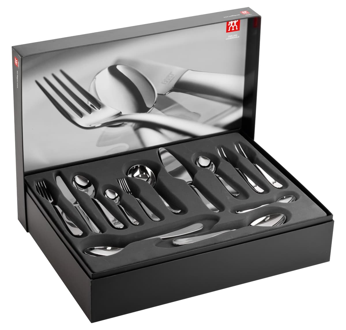 Juego ZWILLING de cubiertos de mesa 68 piezas para 12 personas, acero inoxidable 18/10 de alta calidad, pulido, serie Soho 1000732