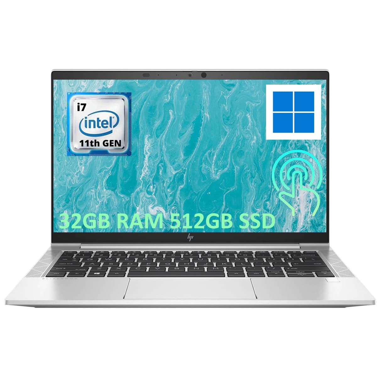 Portátil empresarial HP EliteBook 830 G8 con pantalla táctil, Windows 11 Pro, FHD (1920x1080), Core i7-1185G7 3.0-4.8 GHz, 32 GB RAM, 512 GB SSD (reacondicionado) 6.62987E+11
