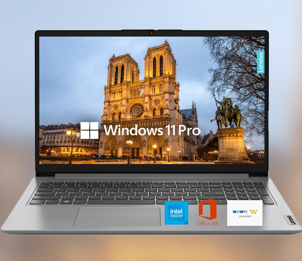 Lenovo IdeaPad 15.6" HD Antirreflejo con 1 Año de Microsoft 365, SSD 2.1TB, 36GB RAM, Windows 11 Pro, WiFi 6, HDMI, USB-C, Procesador Intel, Lector de Tarjetas SD, Hasta 9.5 Horas de Batería, con WOWPC USB
