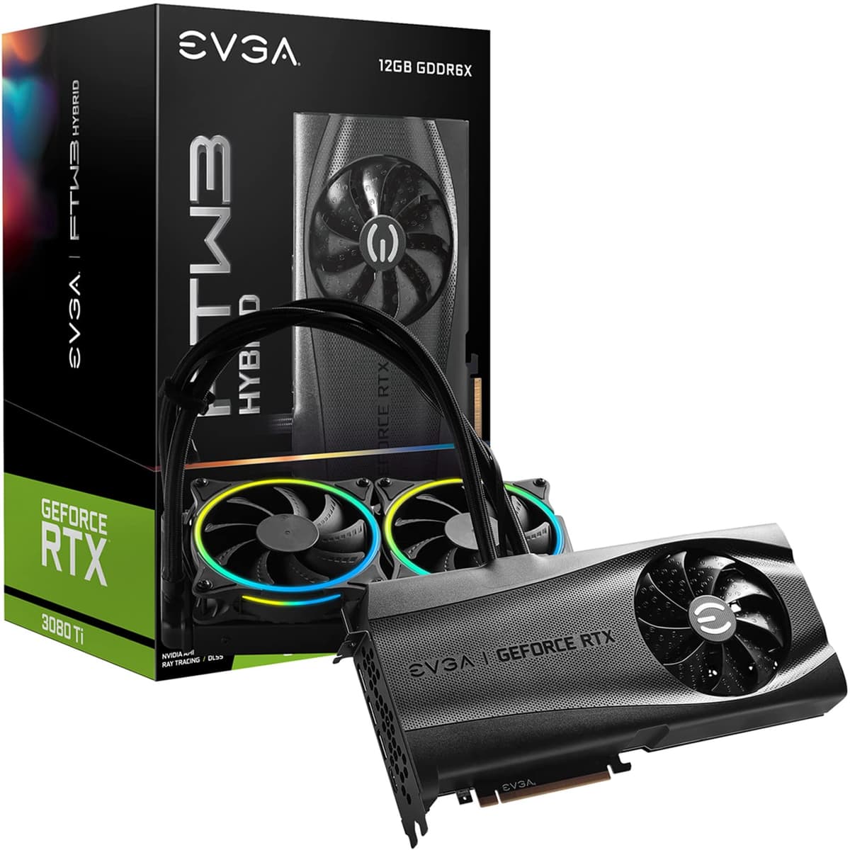EVGA GeForce RTX 3080 Ti FTW3 ULTRA HYBRID GAMING 12G-P5-3968-KR, 12GB GDDR6X