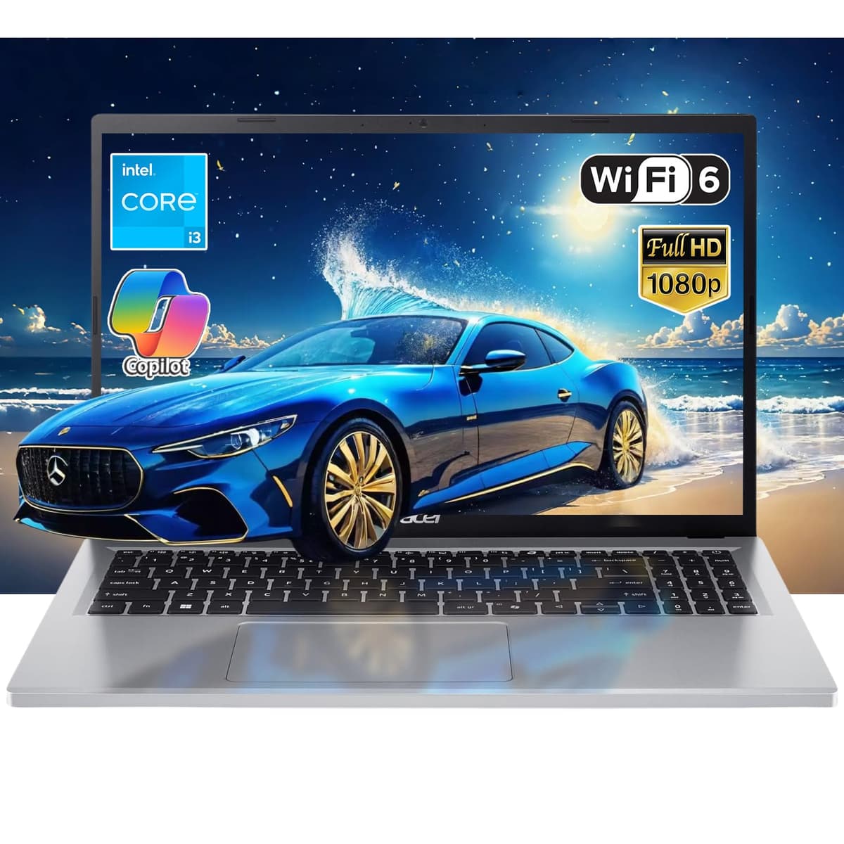 acer Aspire Go 15 Laptop, 15.6" Full HD IPS, Procesador Intel Core 3 N355, 16GB RAM 384GB SSD, Windows 11 con Copilot AI, Larga duración de batería, Liviano, Estudiantes y Empresas (16GB RAM | 384GB SSD)