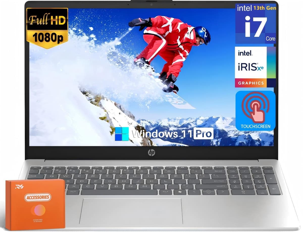HP 15.6" FHD Touchscreen Business Laptop i7-1355U, 64GB RAM, 2TB SSD, Intel Iris Xe, Windows 11 Pro HP Laptop
