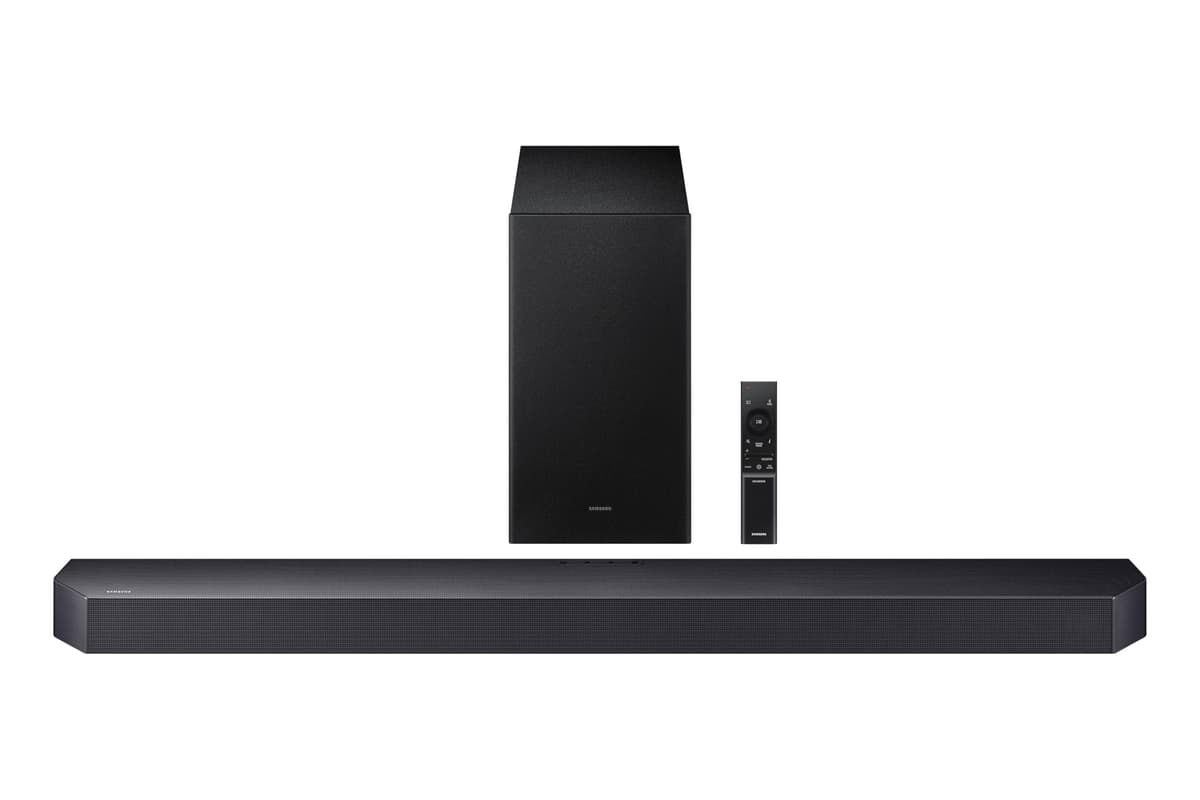 Samsung Q-Series Soundbar HW Q600F 3.1.2 ch Subwoofer (2025) SpaceFit Sound Pro, Q-Symphony, Adaptive Sound HW-Q600F/ZA