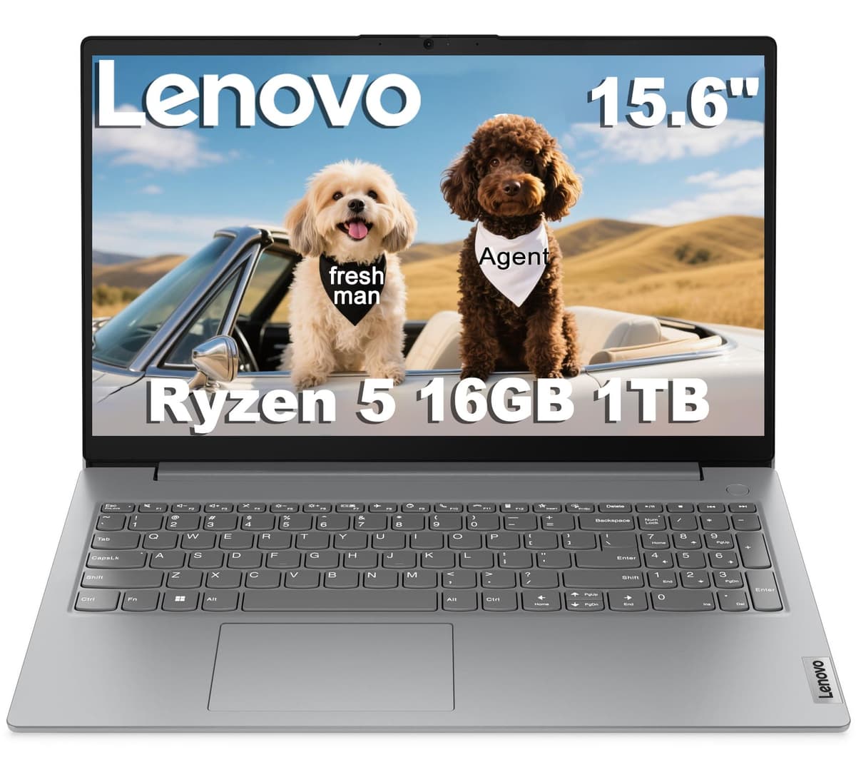 ist computers Lenovo Laptop V15 para Negocios y Estudiantes (15.6" FHD Antirreflejo, AMD Ryzen 5 7520U (> Intel i5-1235U), 16GB RAM DDR5, 1TB SSD), Teclado Numérico, Cámara con Obturador, Ethernet, Wi-Fi 6, HDMI, Windows 11 Pro V15 Gen 4