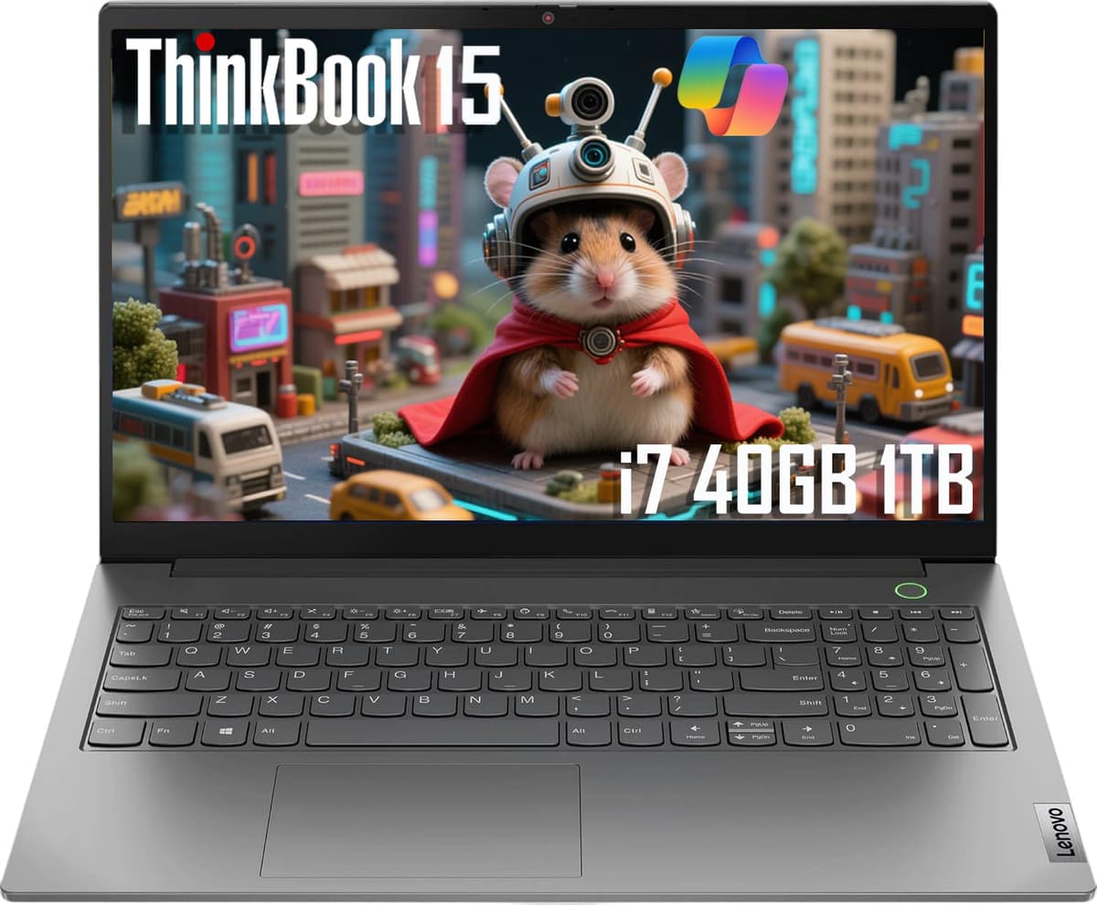 Lenovo ThinkBook 15 Gen 4 Laptop de Negocios, 15.6" FHD, i7-1255U, 40GB RAM, 1TB SSD, Windows 11 Pro ThinkPad P16s