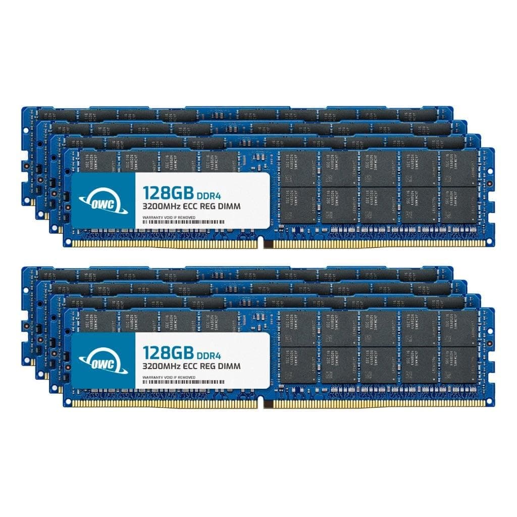 OWC 1TB (8x128GB) DDR4 3200MHz PC4-25600 CL22 4Rx4 ECC Registered RDIMM 1.2V 288-pin - Server OWC3R2D44R41TBK