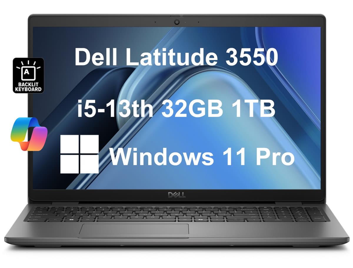 ist computers Dell Latitude 3550 15.6" FHD, Intel i5-1335U, 32GB DDR5, 1TB SSD, Win11 Pro con Copilot