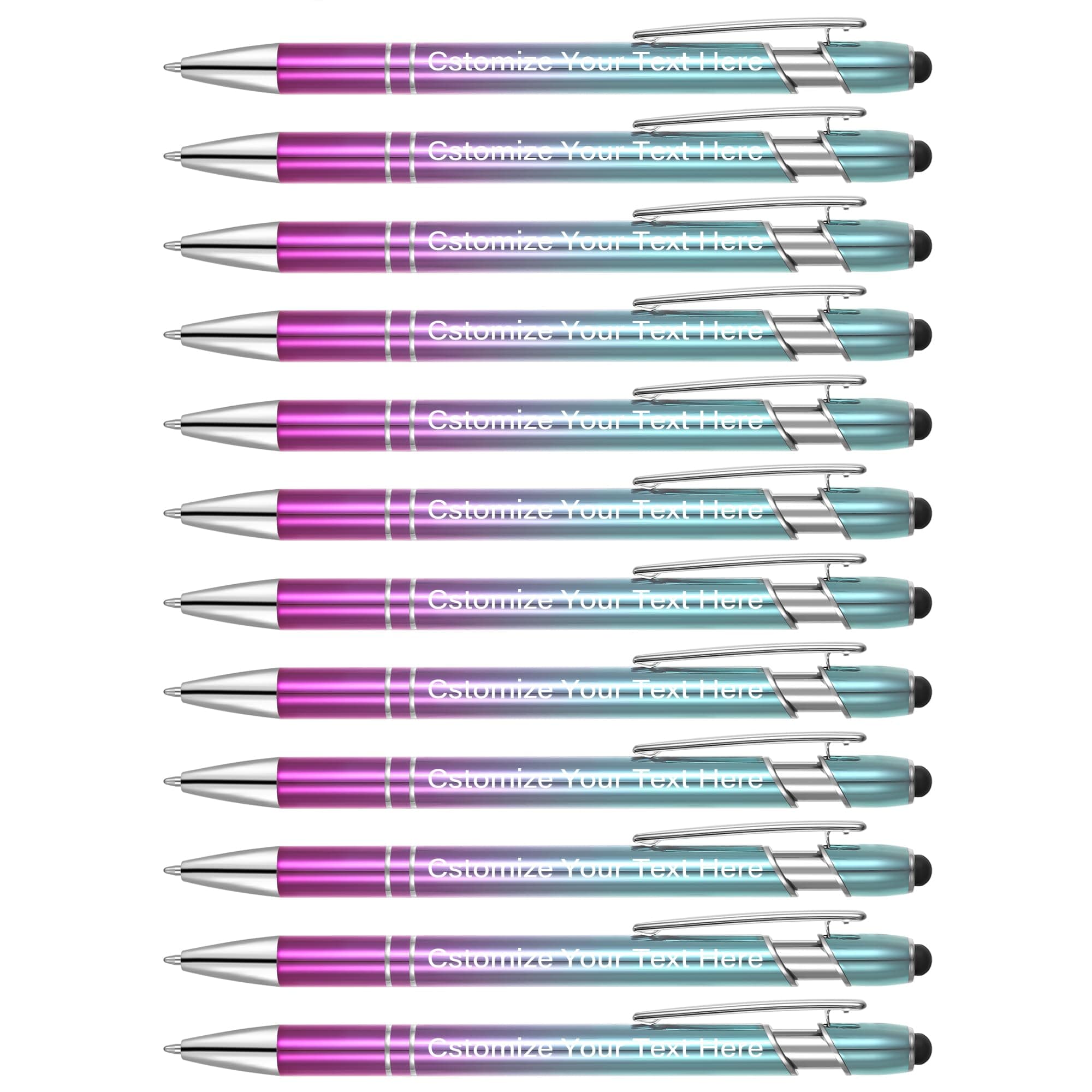 Kingluu Pack personalizado hasta 400 lapiceras con stylus - Blue-Purple YZBDZ0003