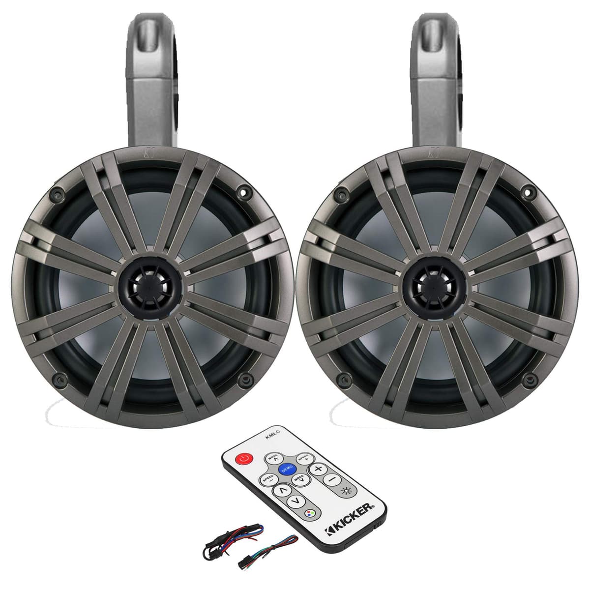 Sistema de torre LED KICKER Marine 8" (Negro) Incluye control remoto 41KMLC 43KMTES8B+41KM84LCW