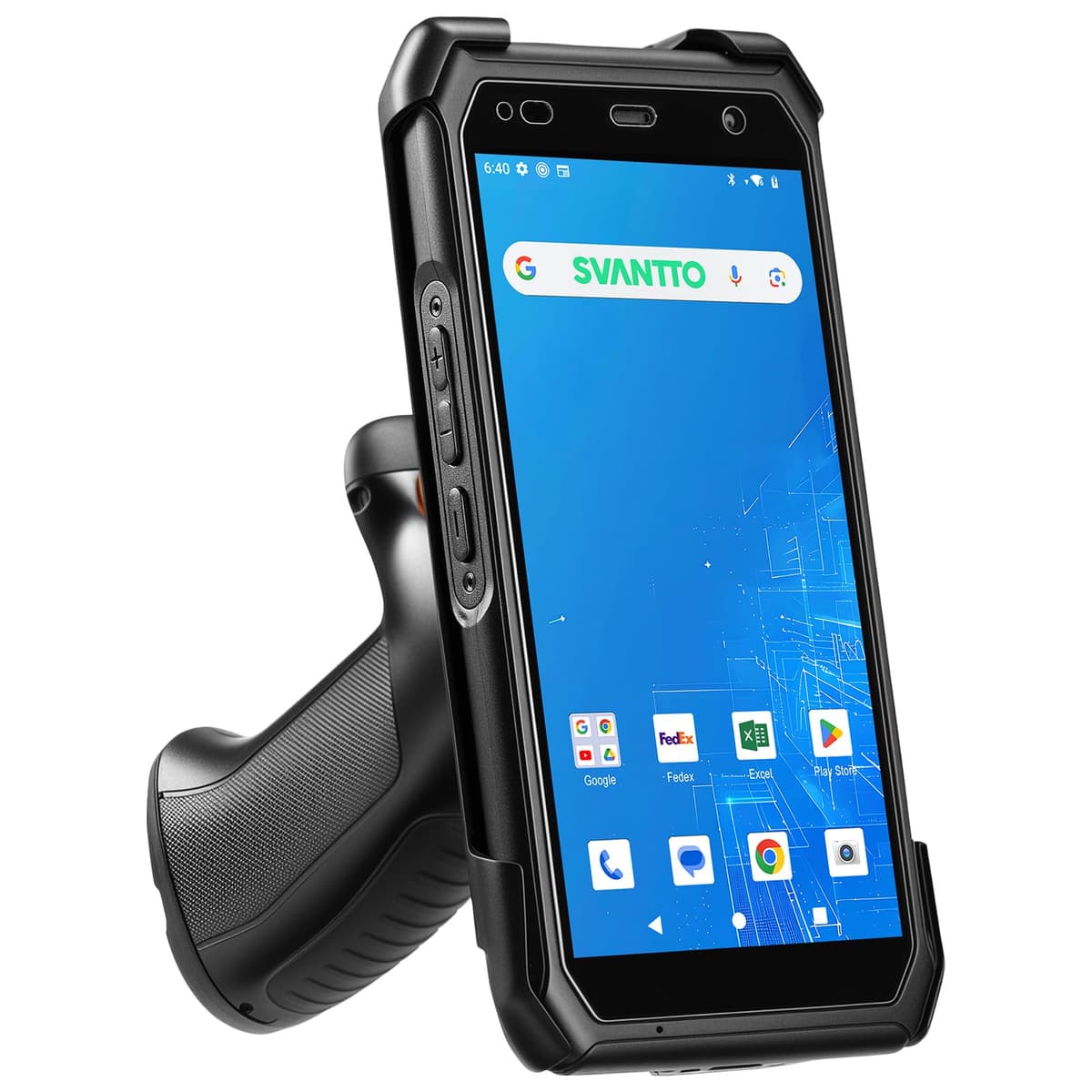 SVANTTO PDA063P, lector de códigos de barras Android 13 con empuñadura, 4+64GB y batería 5000mAh