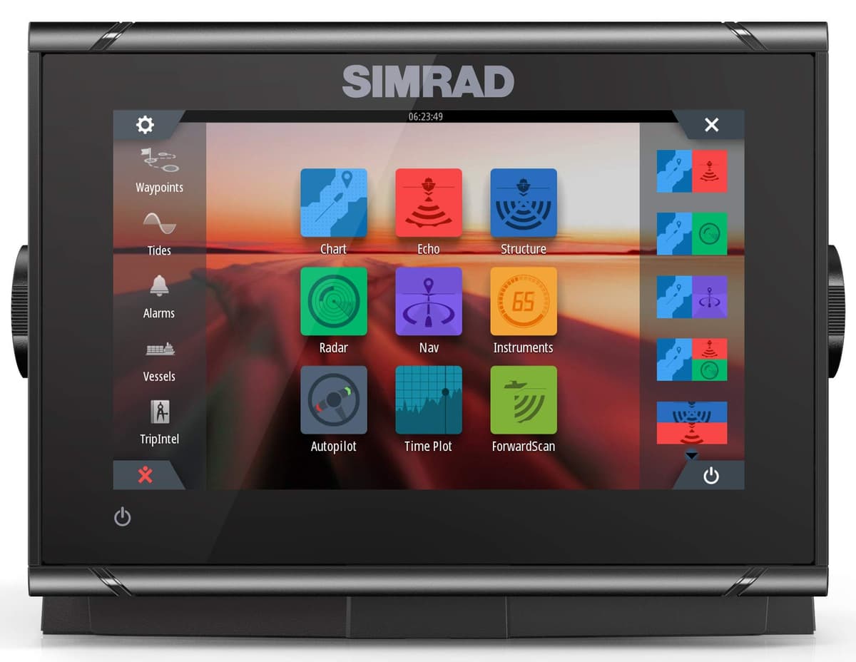 Simrad GO7 XSR - Chartplotter de 7" con transductor HDI y tarjeta C-MAP Discover 000-14326-002