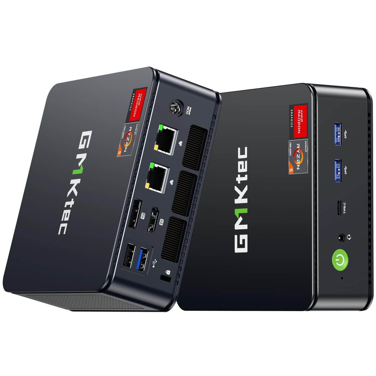 GMKtec M6 Ultra Mini PC Ryzen 5 7640HS, 32GB DDR5, 512GB SSD, Triple 4K, WiFi 6, USB4, Dual 2.5GbE