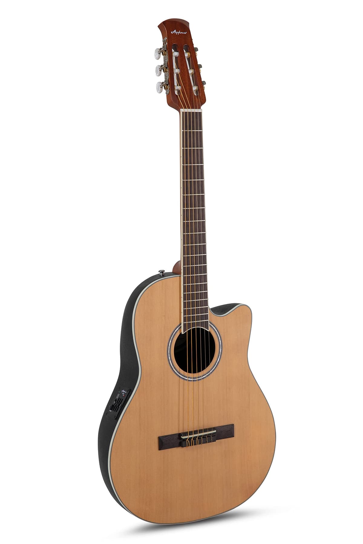 Applause E AB24CC-4S Guitarra clásica electroacústica cutaway, acabado satinado natural AP521134