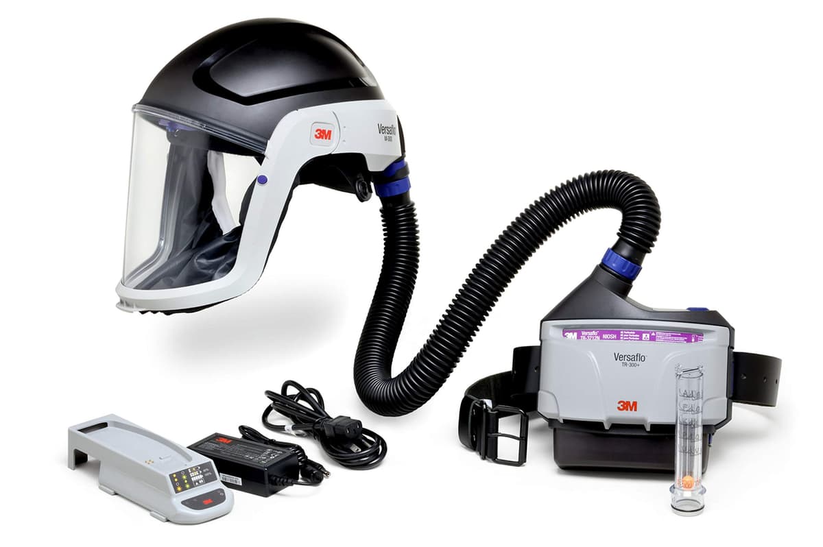 3M Versaflo PAPR TR-300N+ HIK Kit Industrial con Ensamblaje de Casco 94269-case