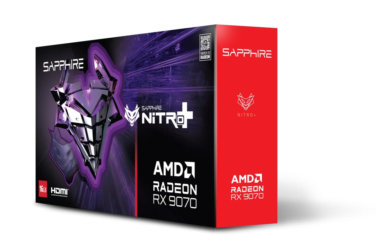 Sapphire NITRO+ AMD Radeon RX 9070 Gaming OC 16GB - Dual HDMI / Dual DP 11349-01-20G