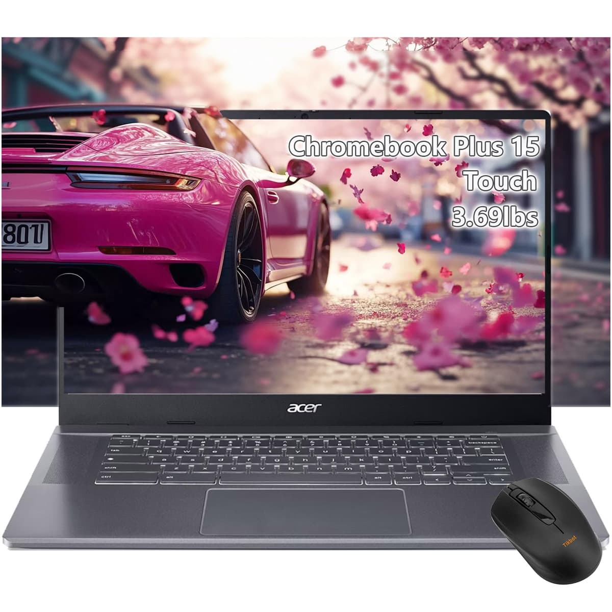 Acer Chromebook Plus 515 con pantalla táctil - 15" FHD táctil - Intel Core i3-1305U - 8GB RAM - 256GB SSD - Chromebook para gaming Google AI Pro - 2TB de almacenamiento - Estudiantes Escuela 2025