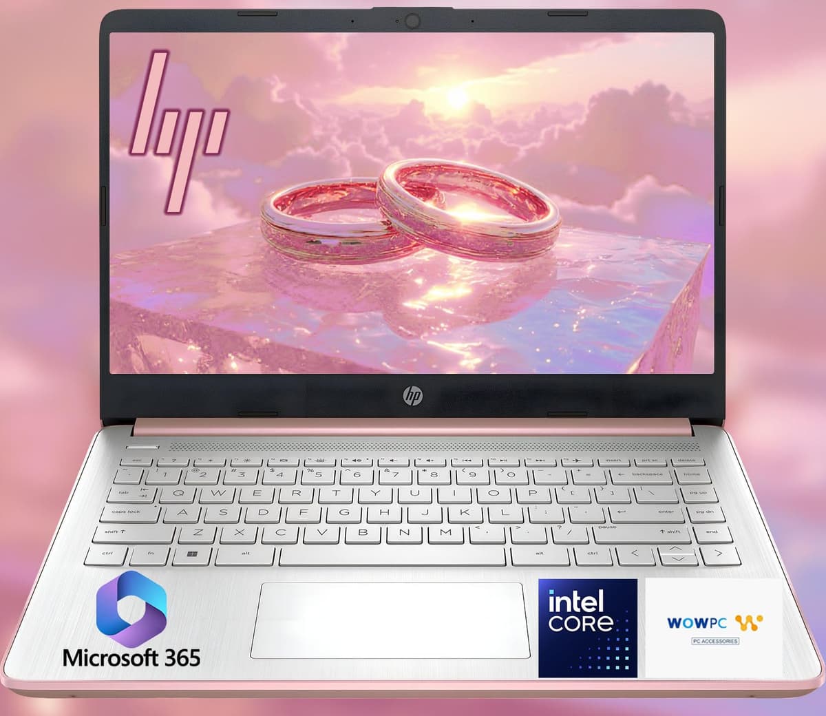 HP 14 Ultrabook Laptop • CPU Intel • 32 GB RAM • 1, 1 TB Almacenamiento (128 GB SSD con externo + 1 TB OneDrive) • Hasta 12 horas de batería • Windows 11 Home • con USB de recuperación WOWPC