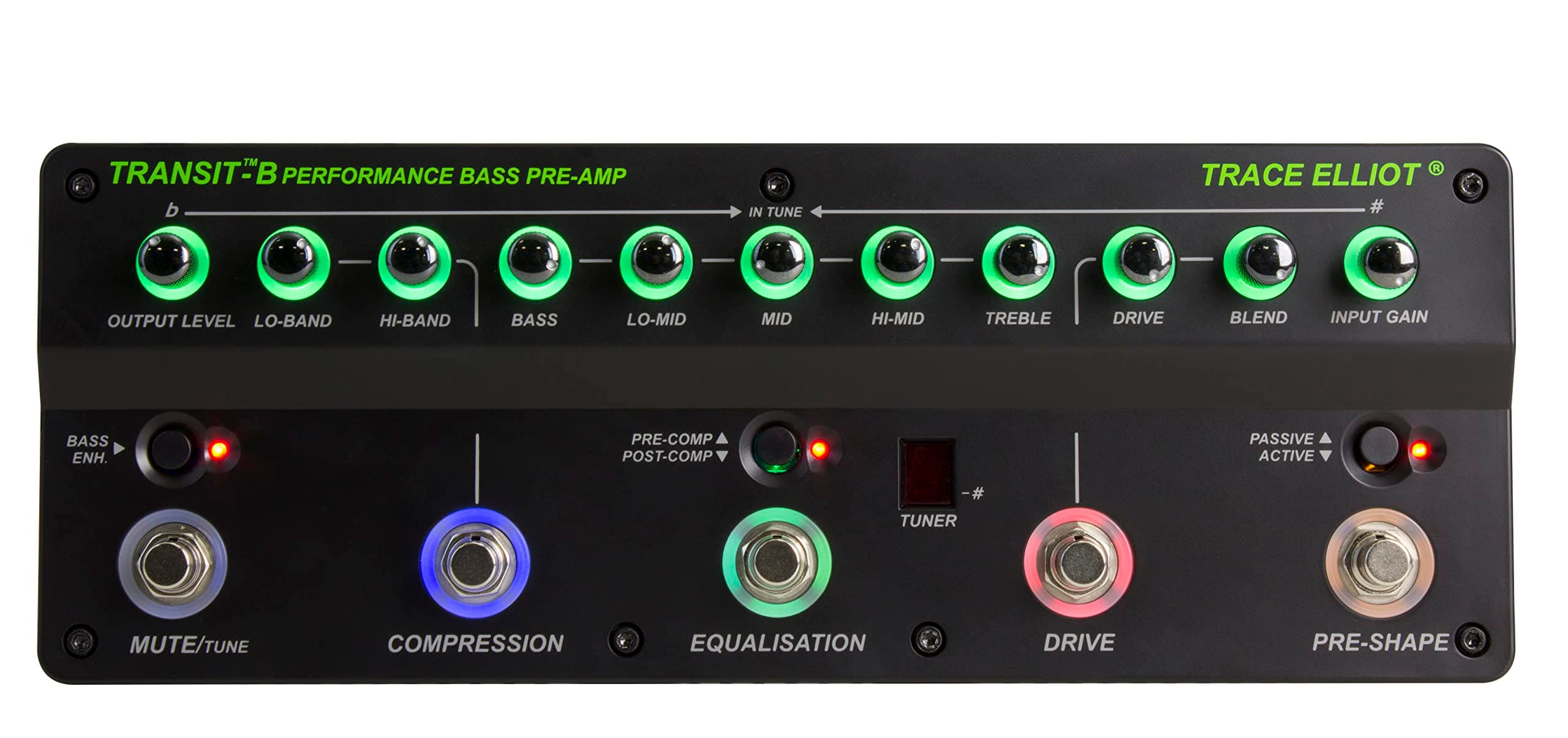 Trace Elliot Transit B Pre-amplificador y Pedal de Efectos para Bajo 3615880