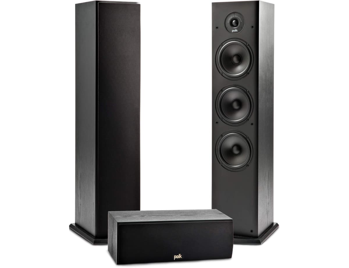 Polk Audio T Series Paquete Home Theater 3 canales con T30 centro y 2 x T50 torres T Series 3 Channel