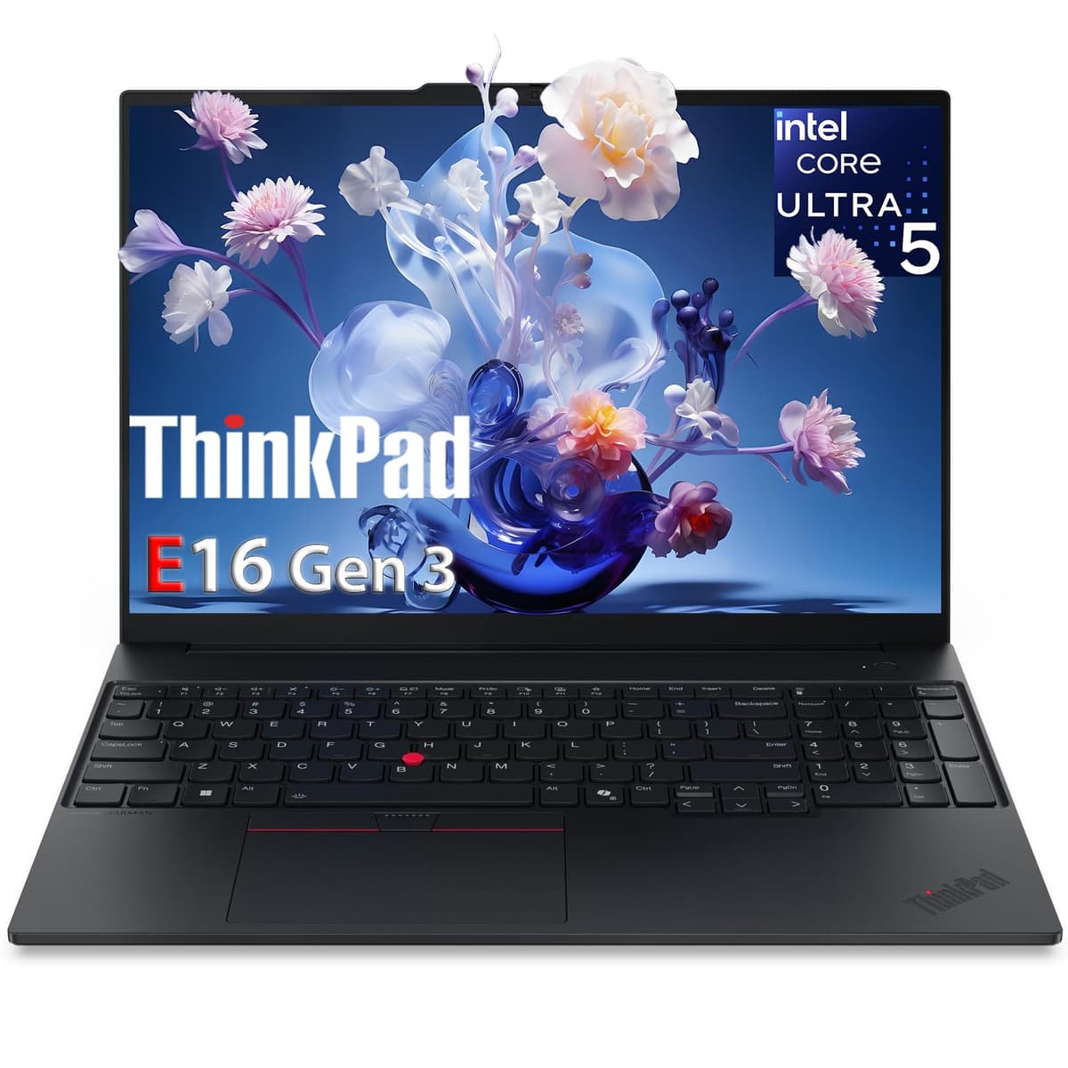 Lenovo ThinkPad E16 computadora portátil para negocios, Intel Ultra 5 225H (hasta 4.9 GHz), 32GB DDR5 y 1TB SSD PCIe, salida triple 4K, lector de huellas, Windows 11 Pro, negro carbón ThinkPad E16 Gen 3