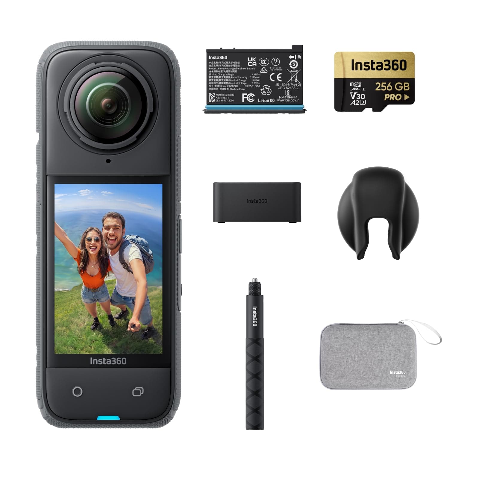 Insta360 X4 Endurance Bundle - Cámara 360 8K con Batería Mejorada CINSABMA-B