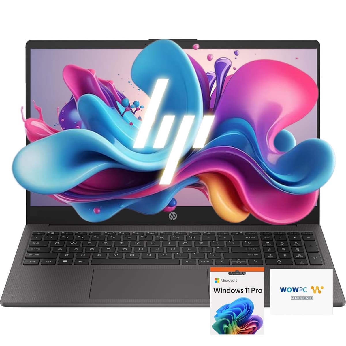 HP 255 G10 Laptop, AMD Ryzen 5 7530U, 32GB RAM, 2TB SSD, 15.6" FHD, Windows 11 Pro