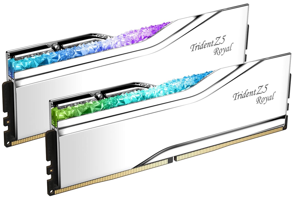 G.SKILL Trident Z5 Royal DDR5 64GB (2x32GB) 6400MT/s CL32 Intel XMP 3.0 U-DIMM F5-6400J3239G32GX2-TR5S