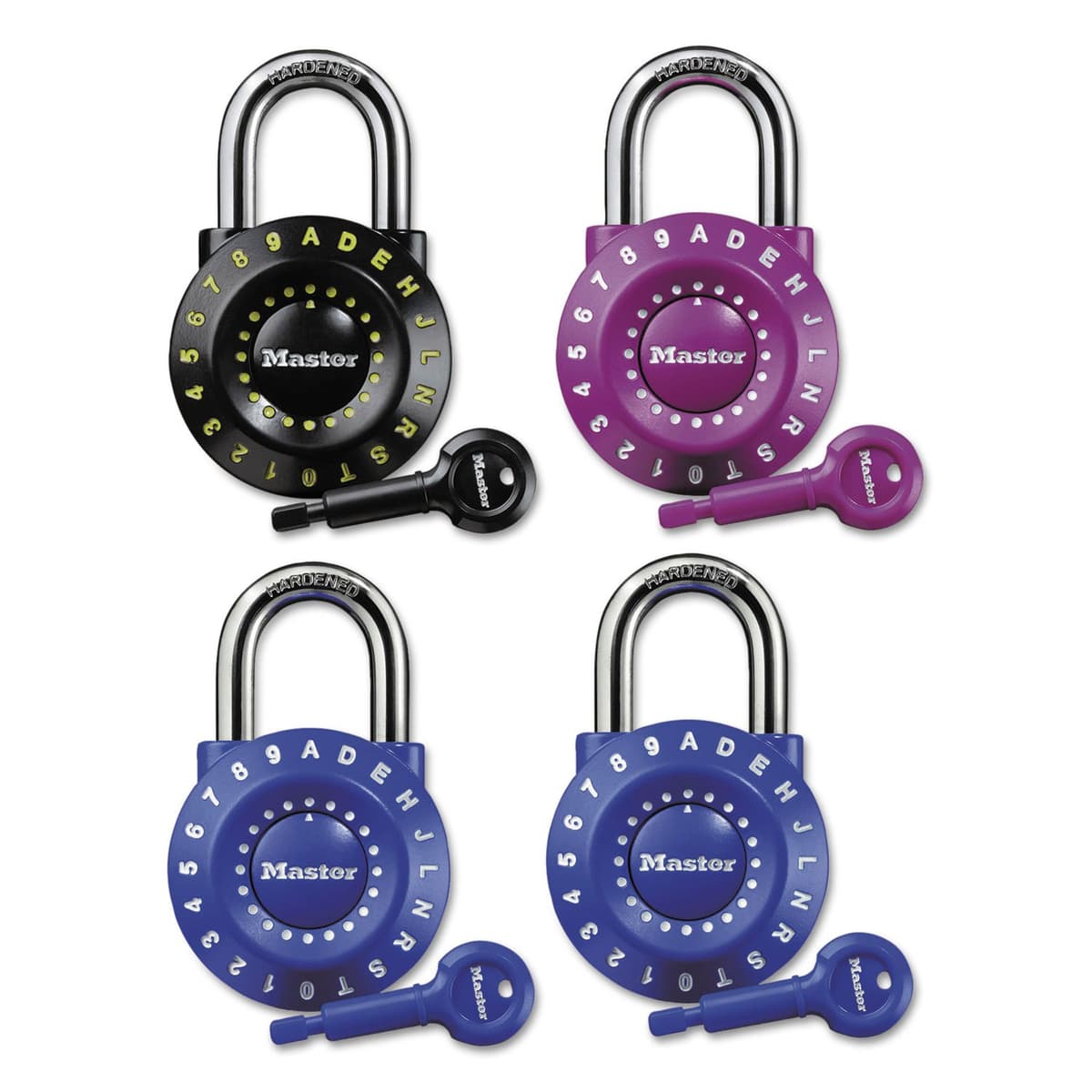 Master Lock 1590D Candado de combinación reiniciable, colores surtidos