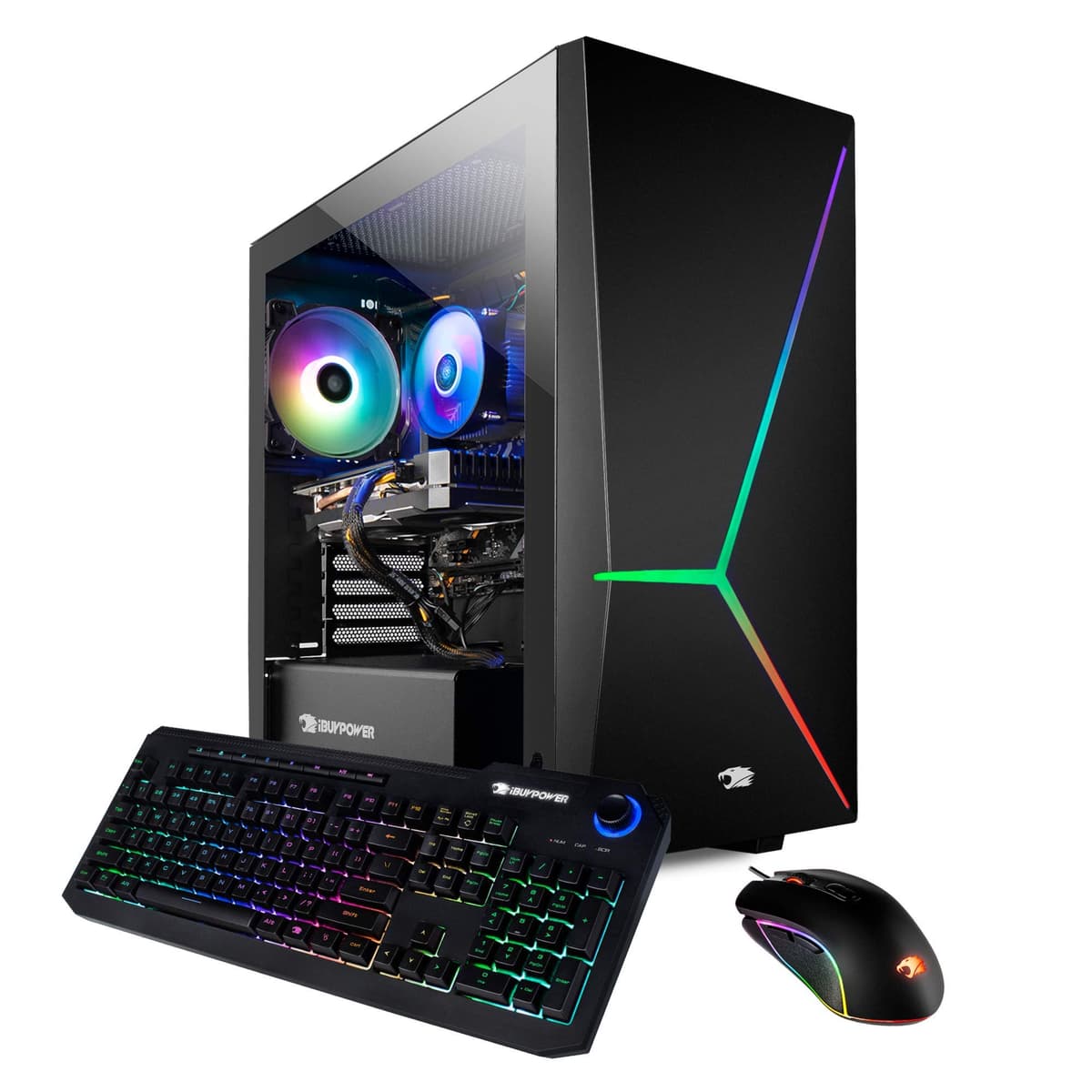 iBUYPOWER Gaming PC 1000iV2: Intel i7-10700F, RTX 2060 6GB, 16GB, 480GB SSD + 2TB