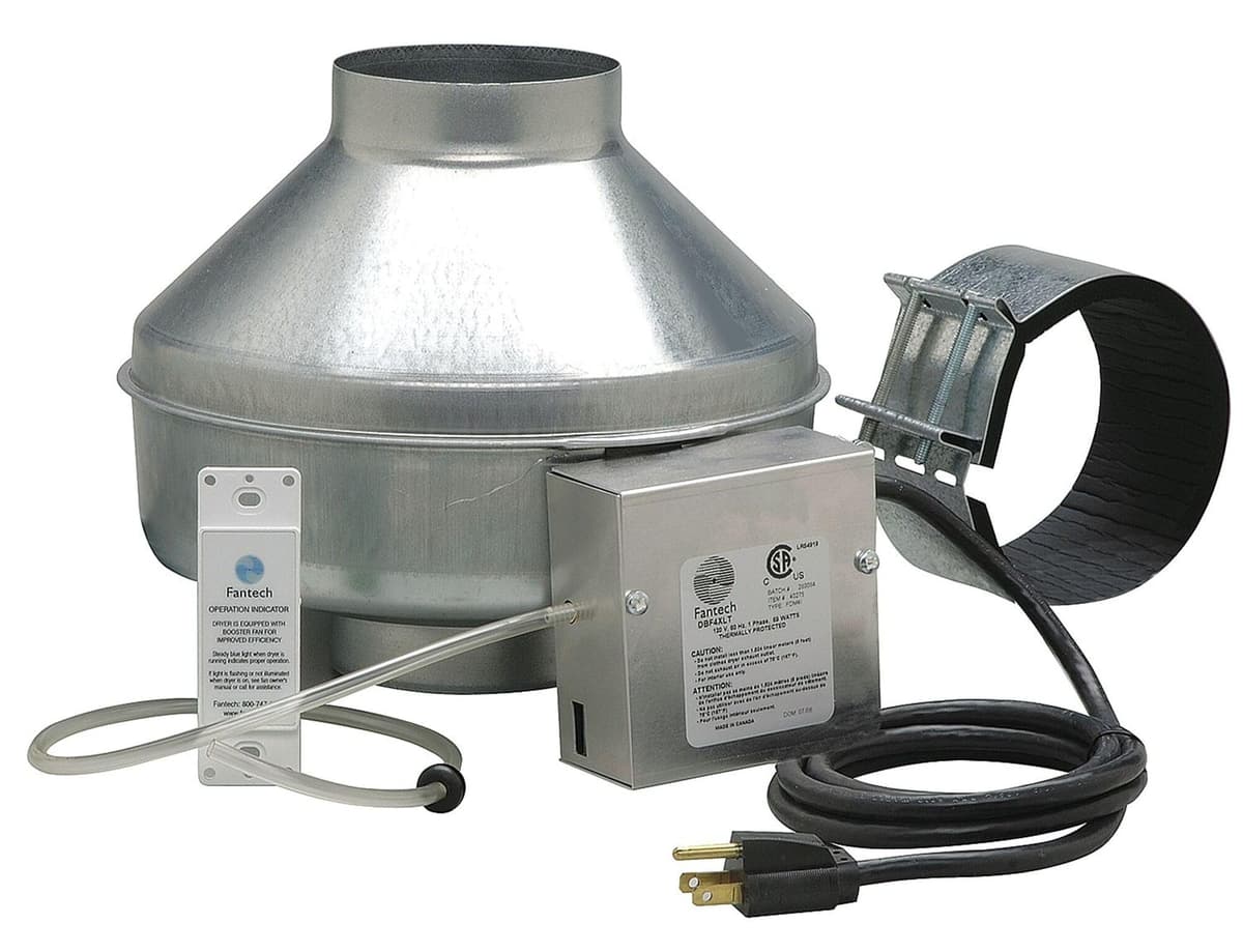 Fantech DBF 4XLT Kit elevador de conducto para secadora con ventilador FG 4XL y panel indicador 12540