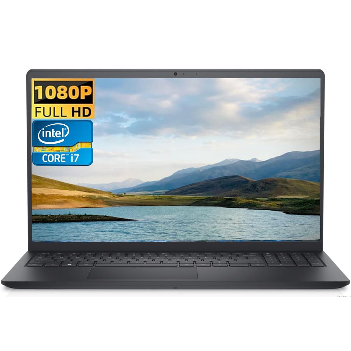 Dell Inspiron 15 3520 Portátil 15.6" FHD, Procesador Intel Core i7-1255U, 32GB RAM, 1TB SSD, Lector de tarjetas SD, WiFi, Bluetooth, Cámara web, Windows 11 Home, Accesorios Alpacatec, Negro Carbón