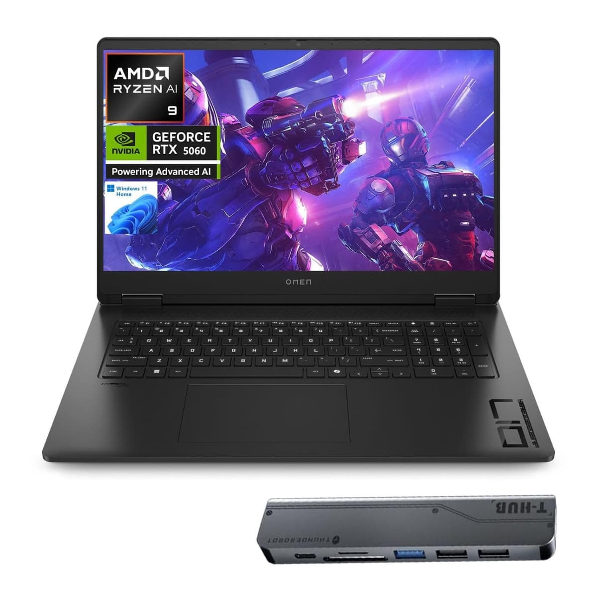 HP OMEN 17.3" RTX 5060 (Ryzen AI 9 365, 16GB DDR5, 1TB SSD) FHD 144Hz