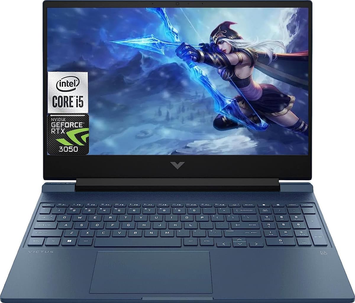 HP - Victus 15.6" Full HD 144Hz Notebook Gaming - Intel Core i5-13420H - 8GB de memoria - NVIDIA GeForce RTX 3050 - 512GB SSD - Azul Performance 15-FA1093DX