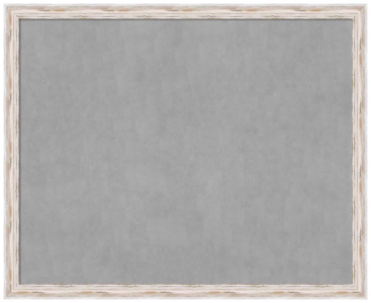 Amanti Art Pizarra magnética enmarcada Alexandria White Wash Narrow 43x35 28588198553
