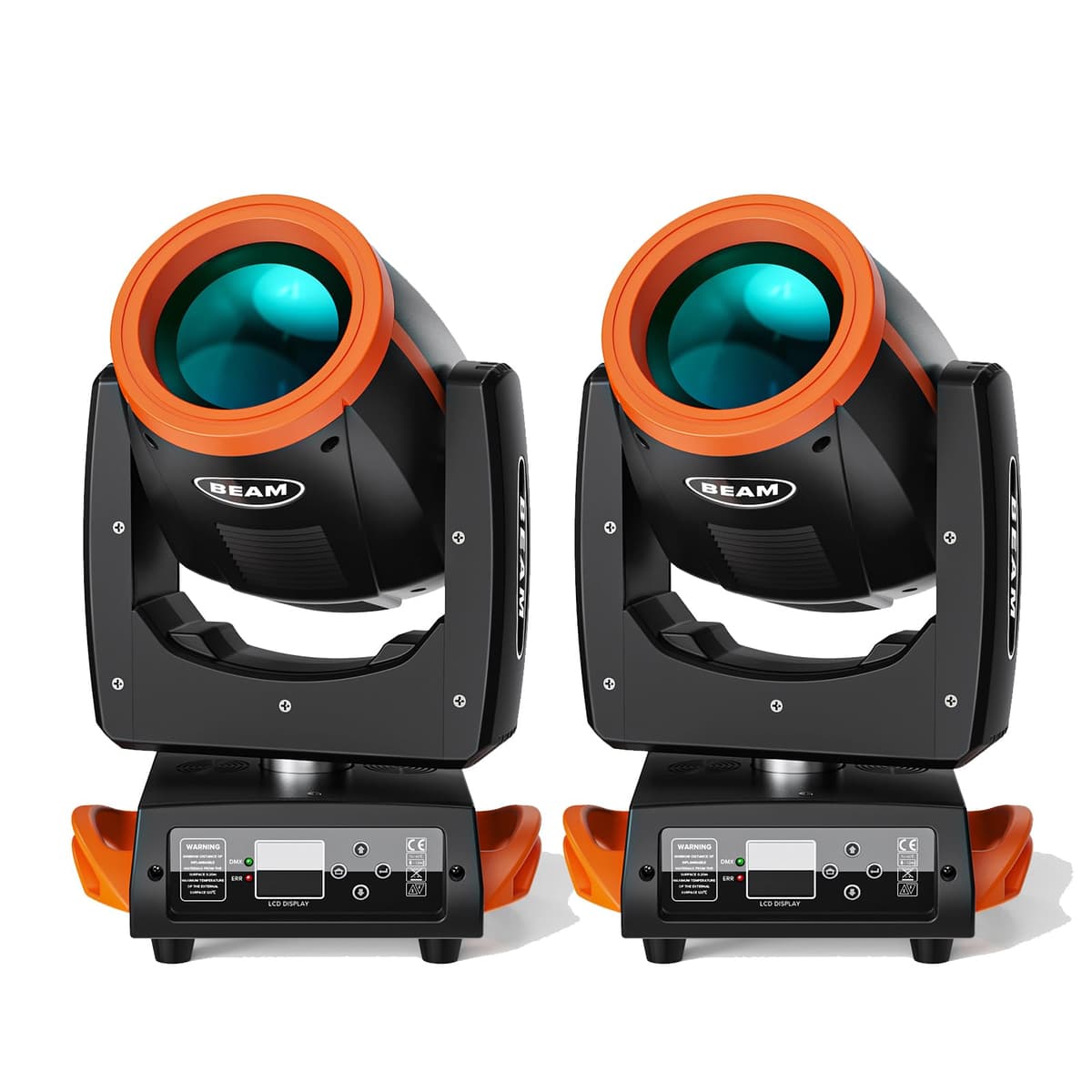 HOLDLAMP Pack 2 - 230W 7R Moving Head Light con 16 Prisms, 13 Colores, 14 Patrones, DMX512 para Eventos y DJ ZQ02041USX2