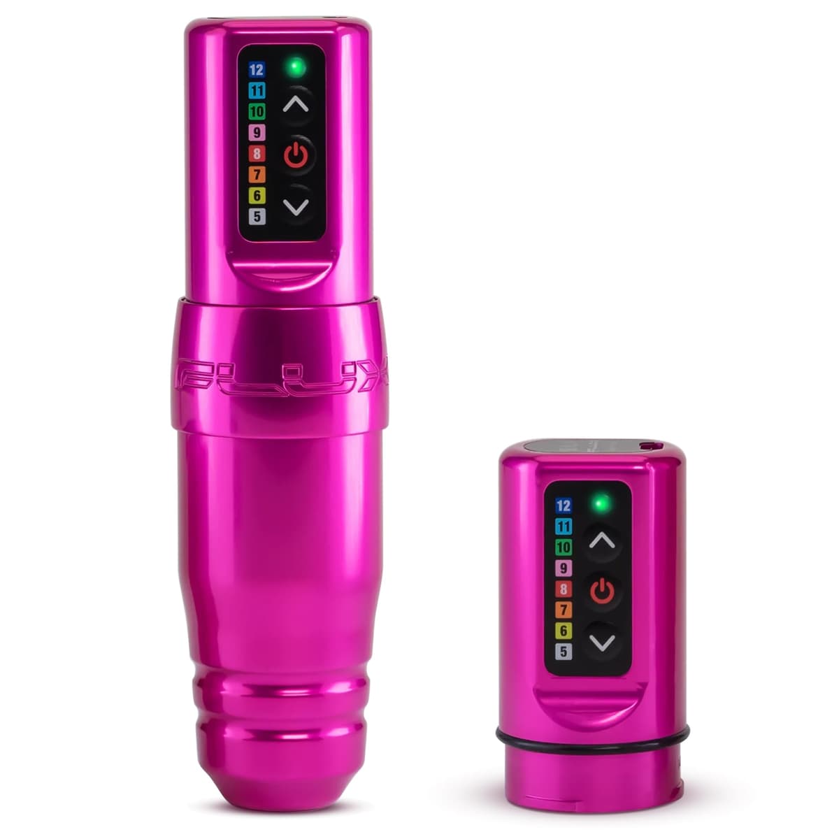 Microbeau Flux S Wireless Tattoo Machine - Pink Bubblegum con 2 PowerBolts FLX S PK PB
