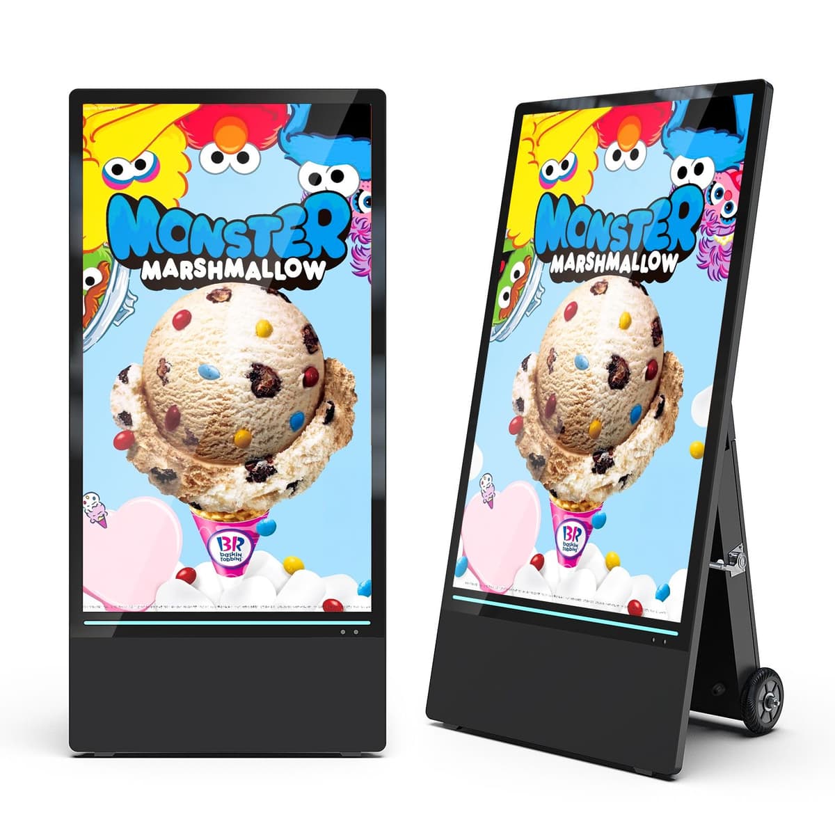 RIXZSIW Pantalla Digital Exterior 43" FHD 1800Nit IP55 con Batería 10h y Android RIXZSIW-43inch