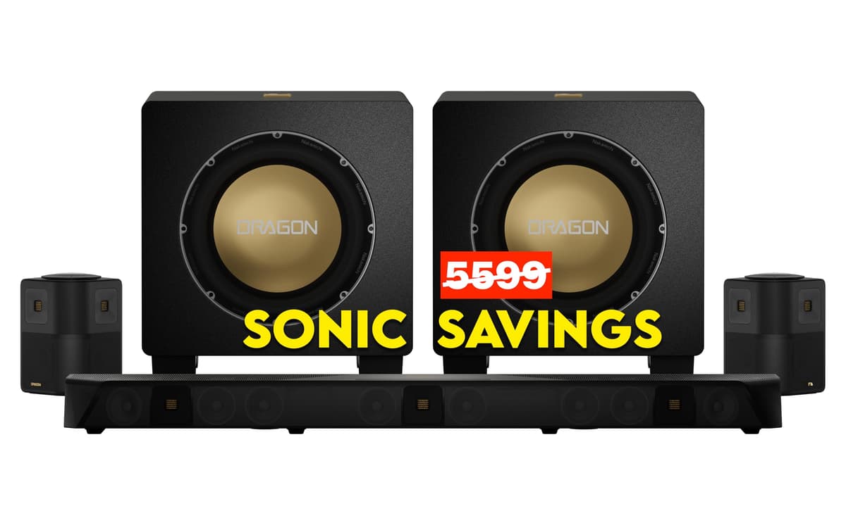 Nakamichi Dragon Sistema Home Surround con Subwoofers Dual 12" y Dolby Atmos DRAGON Series
