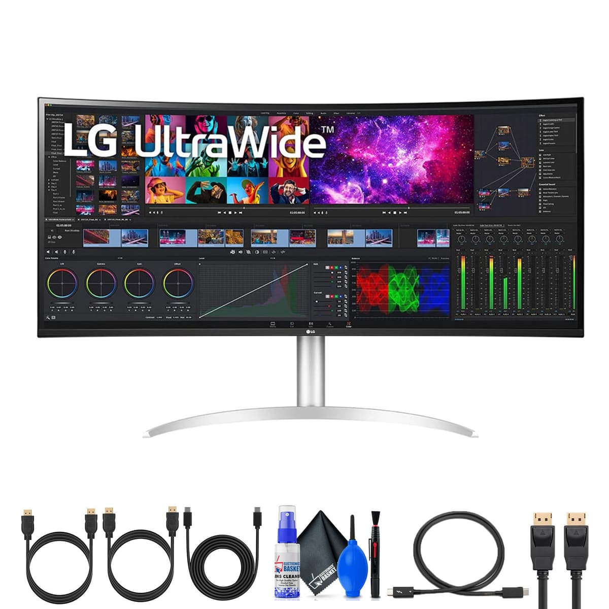 LG UltraWide 40WP95C-W 39.7" 5K2K Curvo Nano IPS (5120x2160) + Cables y Kit 40WP95C-W_EDI_1