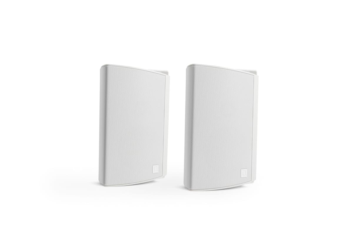 Definitive Technology Dymension AW-450 Altavoz Exterior (Blanco, Par), Bidireccional de Montaje Superficial, Woofer de 4.5", Tweeter de 1", Radiador Pasivo de Graves 4.5" x 6", Altavoces Exteriores Cableados Todo Clima IP66