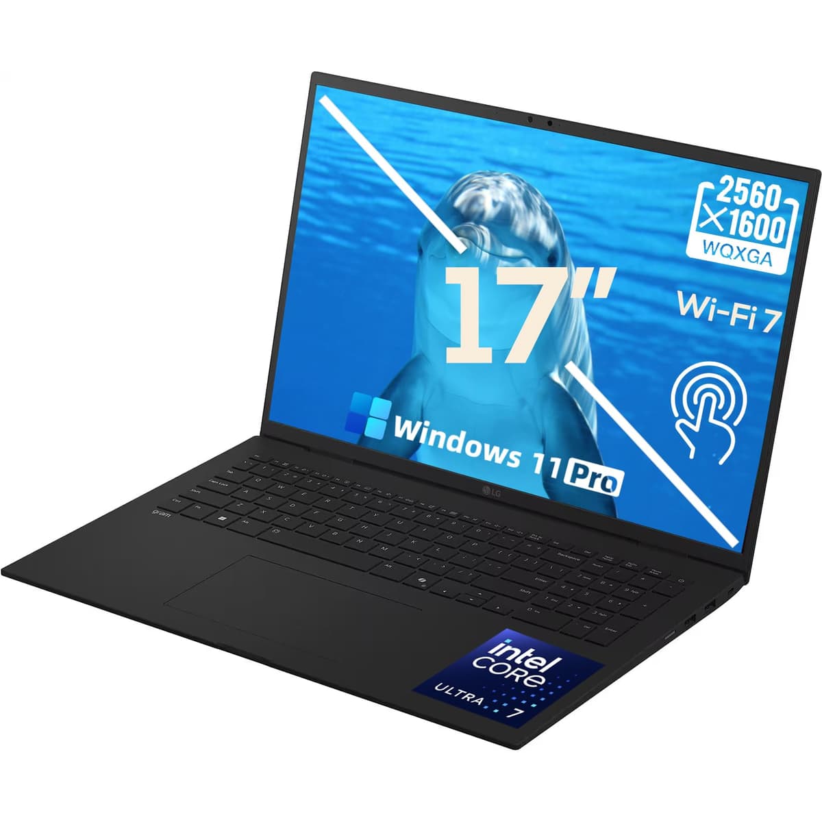 LG gram 17" Copilot+ PC - 2.5K Touch, Intel Ultra 7 258V, 32GB LPDDR5X, 8TB SSD, Wi-Fi 7, Windows 11 Pro
