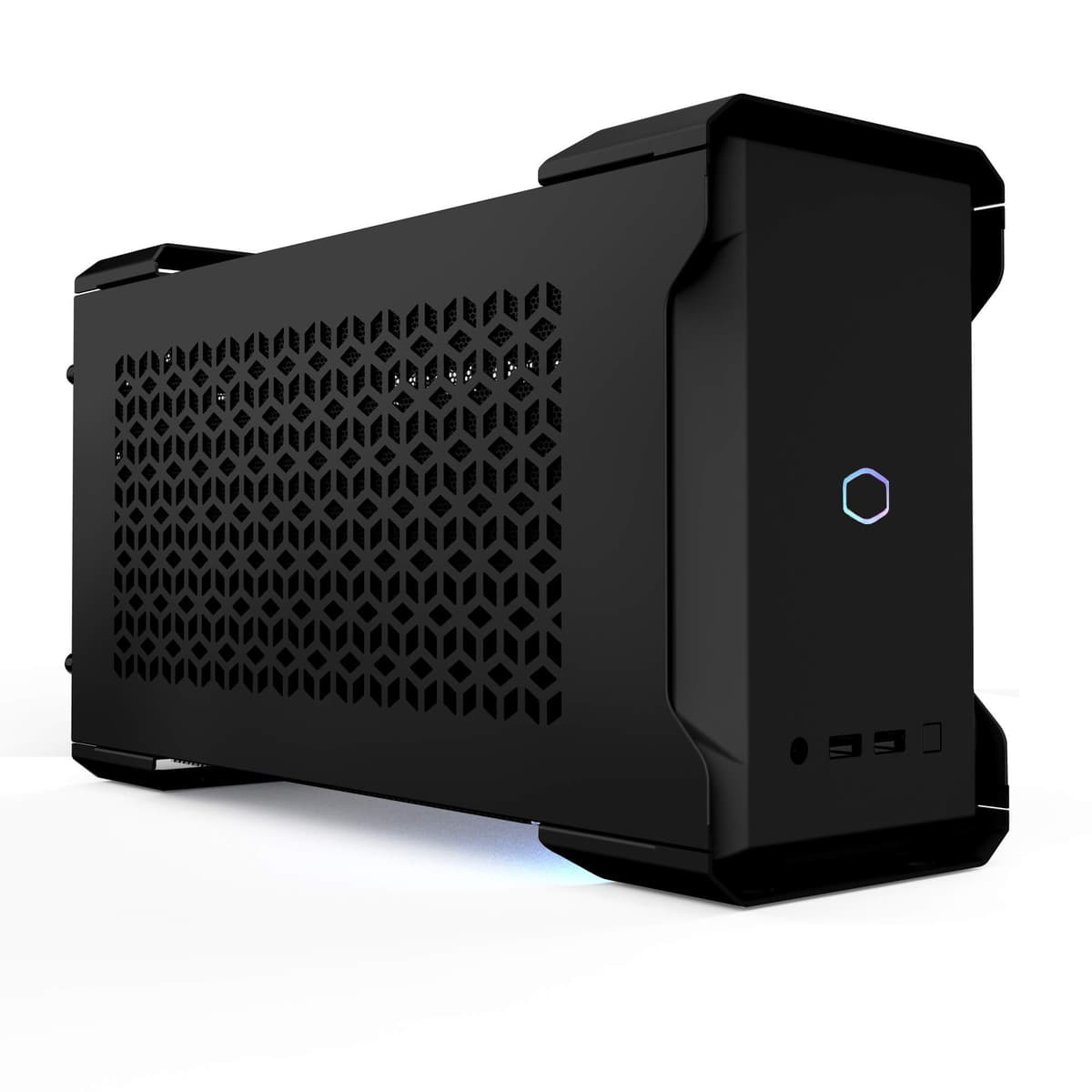 Cooler Master MasterCase NC100 SFF Caja Small Form Factor de 7, 9 litros con PSU V650 Gold SFX, GPUs de 2, 5 ranuras hasta 320 mm para Intel NUC 9 Extreme Element, Negro MCM-NC100-KNNA65-S00