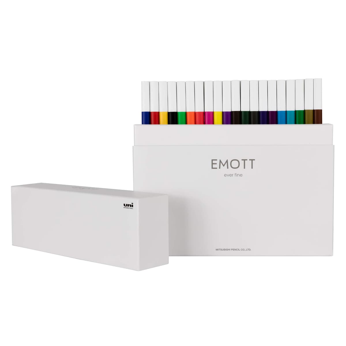 Uni-ball EMOTT Fineliner 40 pack colores surtidos, punta 0.4 mm, tinta pigmentada resistente al agua y al desvanecimiento 24839