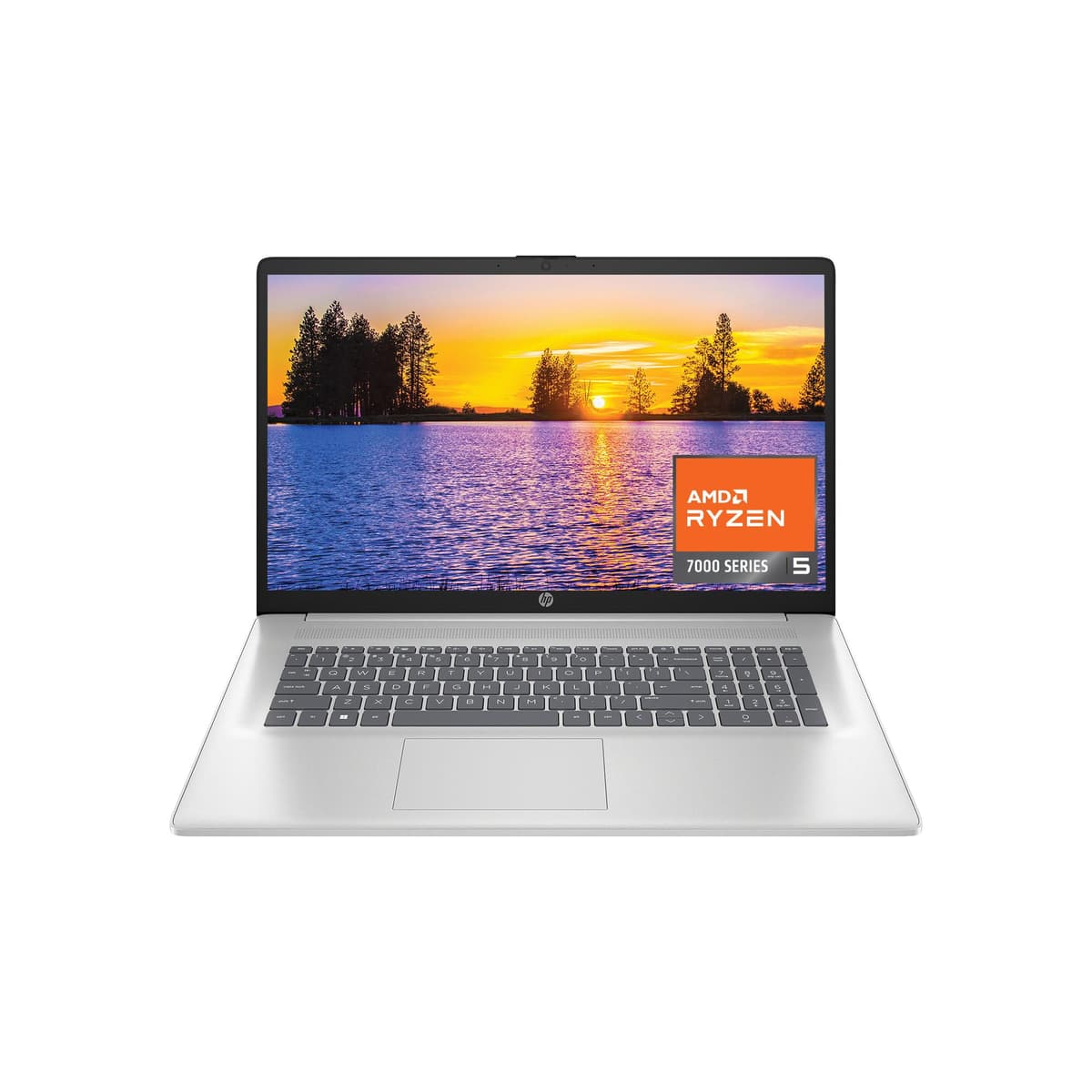 HP Laptop de 17.3 pulgadas, pantalla FHD, AMD Ryzen 5 7520U, 16 GB RAM, 512 GB SSD, gráficos AMD Radeon, Windows 11 Home, 17-cp2099nr (2024)