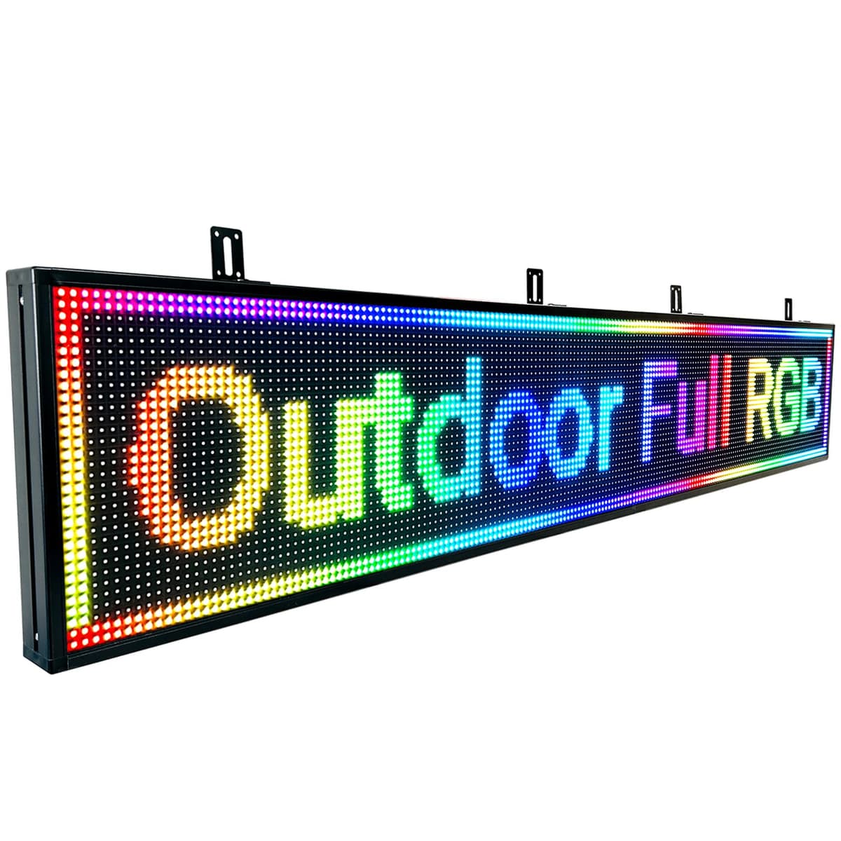 JINBLIZZARD P10 cartel LED programable para exteriores 77"×14" JBS-P10-6x2
