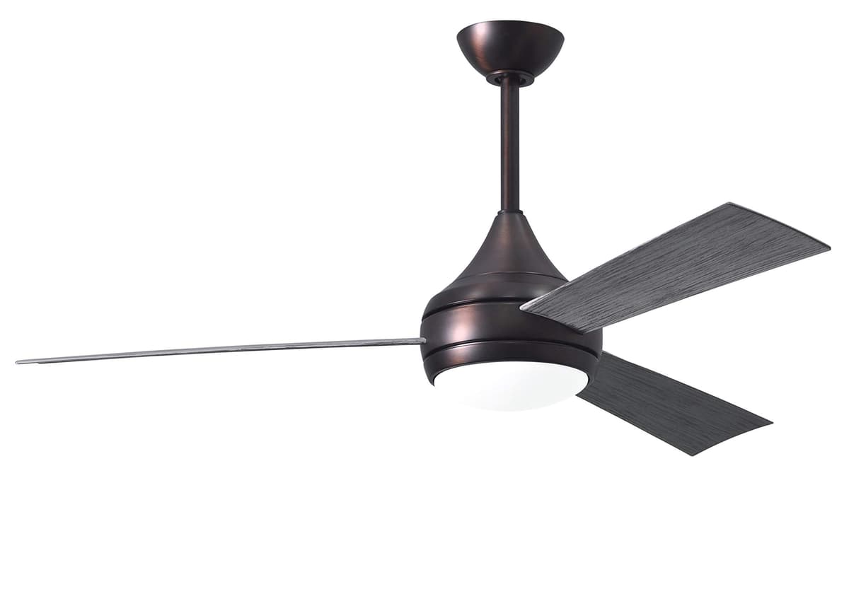 Matthews DA-BB-BW Donaire 52" Ventilador Coastal Marino con Luz LED y Control Remoto, Barn Wood, Bronce