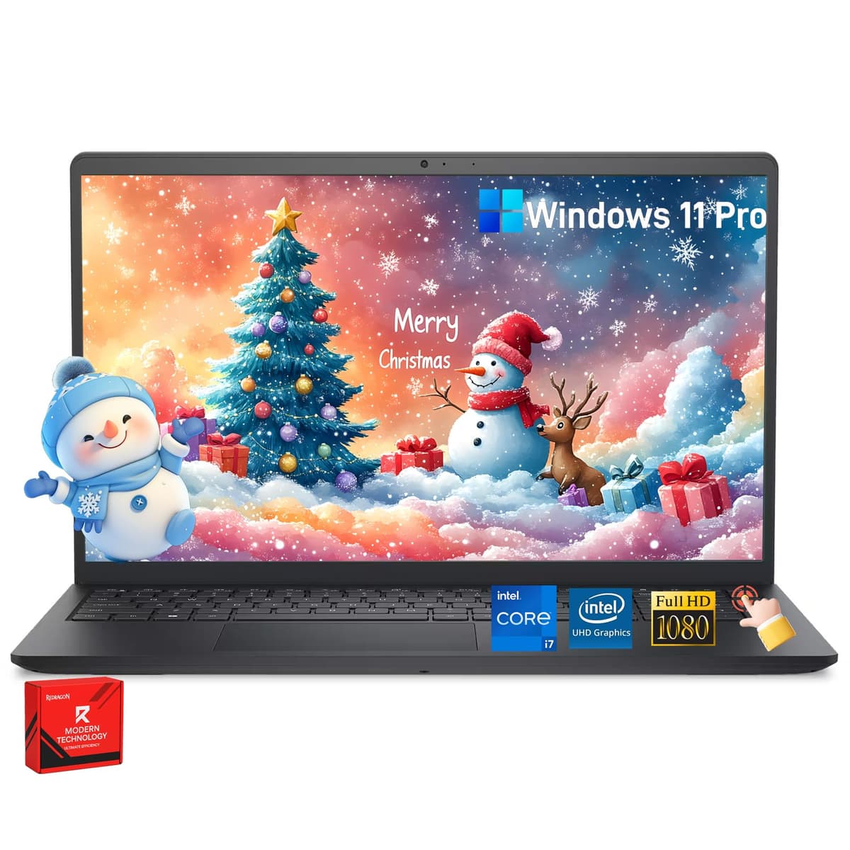 Laptop empresarial táctil Dell 15 (2025) - Pantalla táctil FHD 15.6", Intel i7-1355U de 10 núcleos, Gráficos Intel UHD, Wi-Fi 6, Copilot AI, Type-C, 160 GB de RAM, SSD de 10 TB Dell DC15250 Laptop