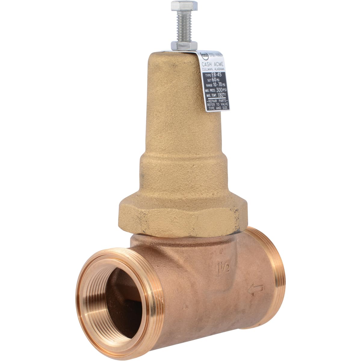 Cash Acme PVA41M-DTH-60 Válvula reguladora de presión EB45 1-1/2" NPT, metálica, 60 PSI